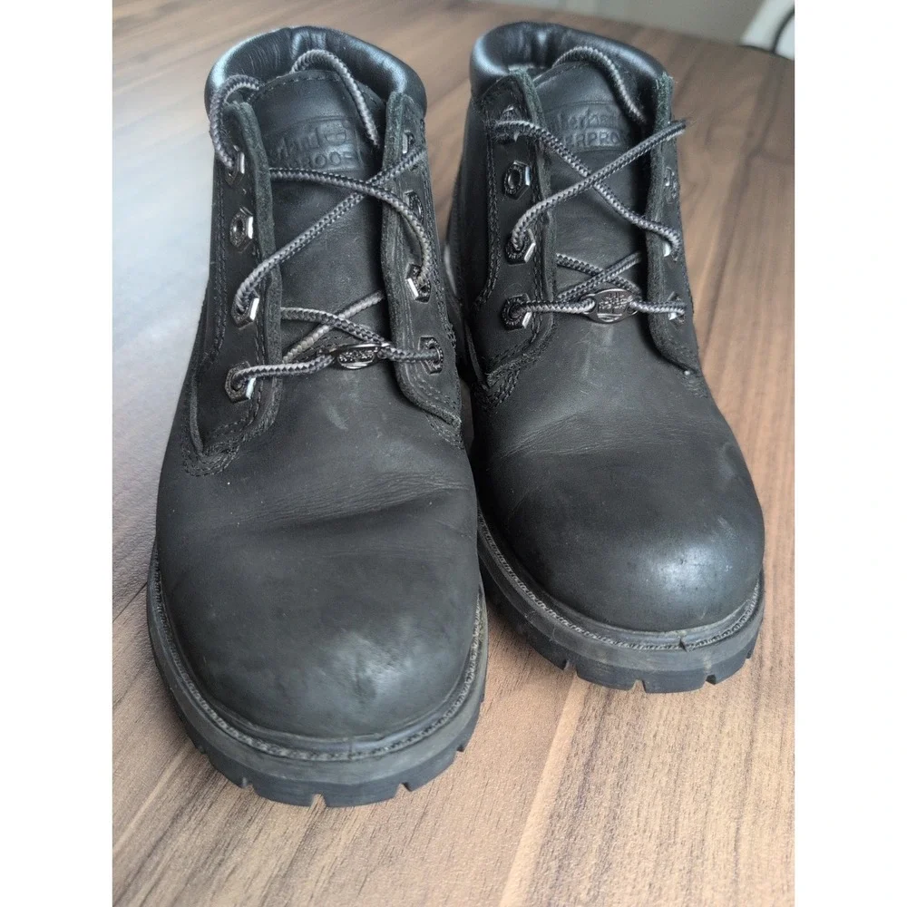 Timberland 6-Inch Premium Waterproof Boots Black Nubuck Women's Size 6M